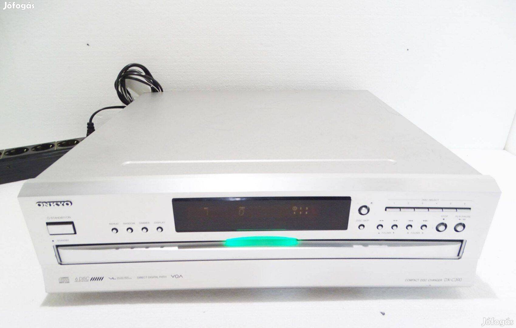 Onkyo DX-C390 CD lejátszó Disc Player 6 CD-s ezüst