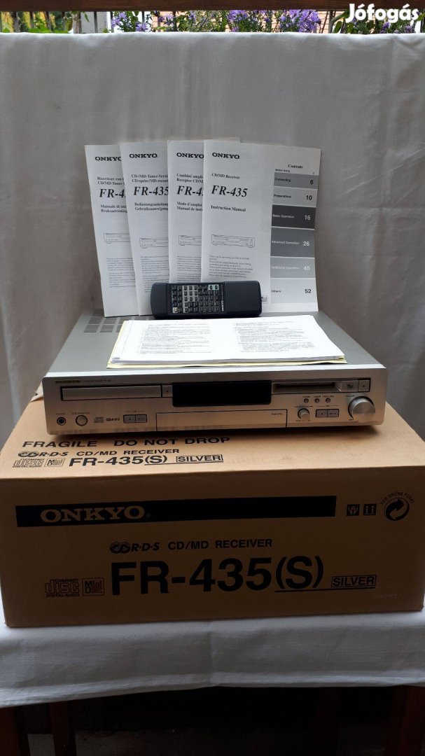 Onkyo FR-435 CD / MD receiver erősítő rádió CD mini disc