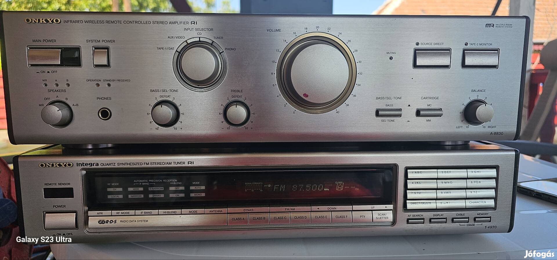 Onkyo Nagy Sztereo Erősítő es Radio 