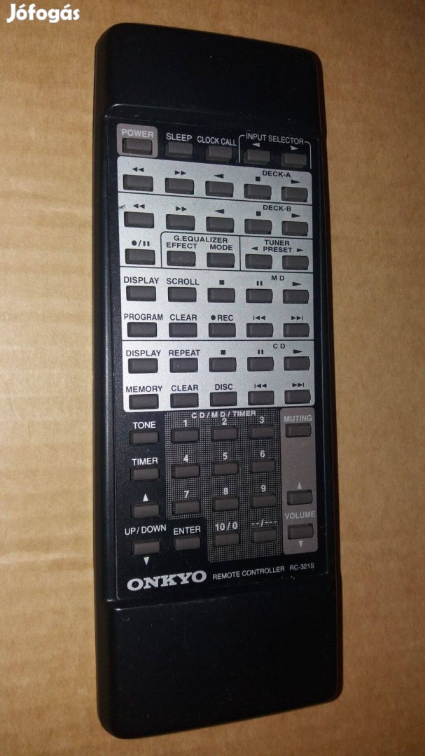 Onkyo RC-321S hifi audio távirányító eredeti