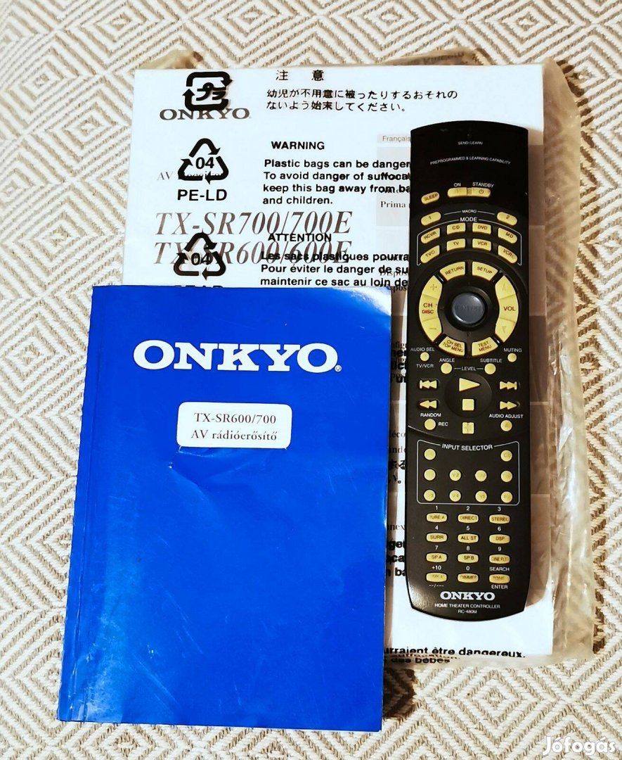 Onkyo RC-480M tanítható távirányító + Magyar használati