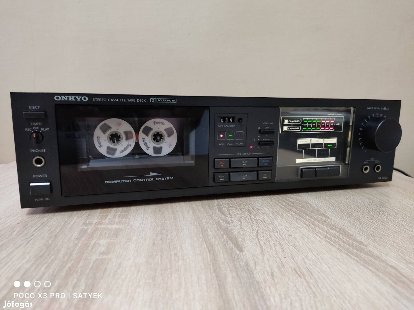 Onkyo TA-2022 japán hifi magnó deck 