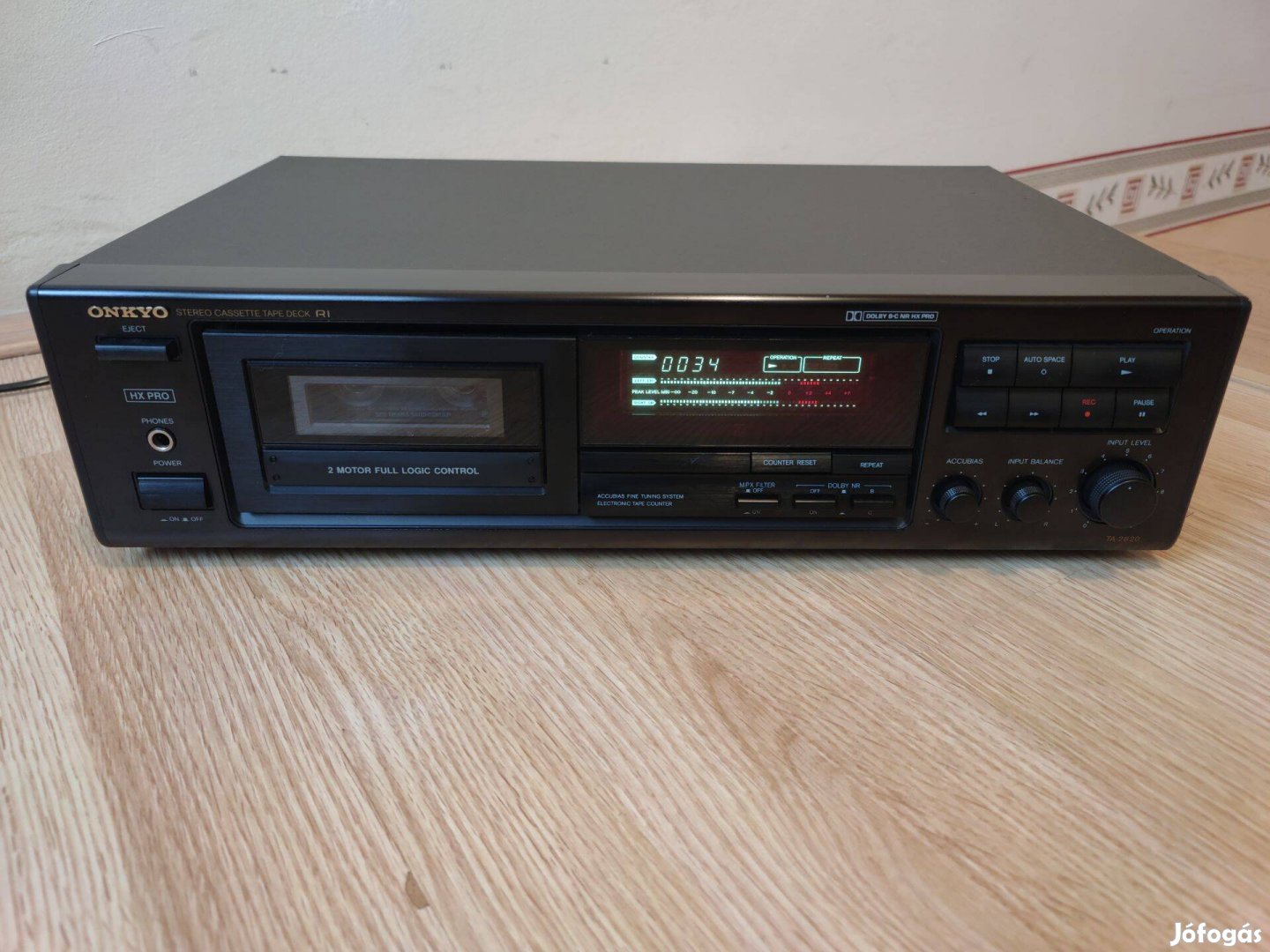 Onkyo TA 2820 kazettás magnó deck (kifogástalan újszerű)