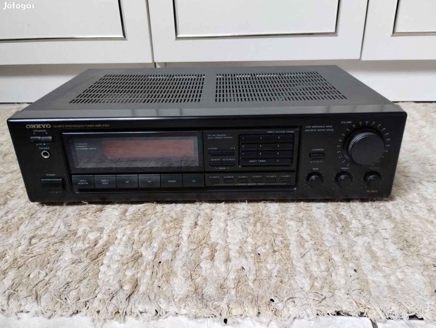 Onkyo TX-7800 sztereó erősítő fém előlapos