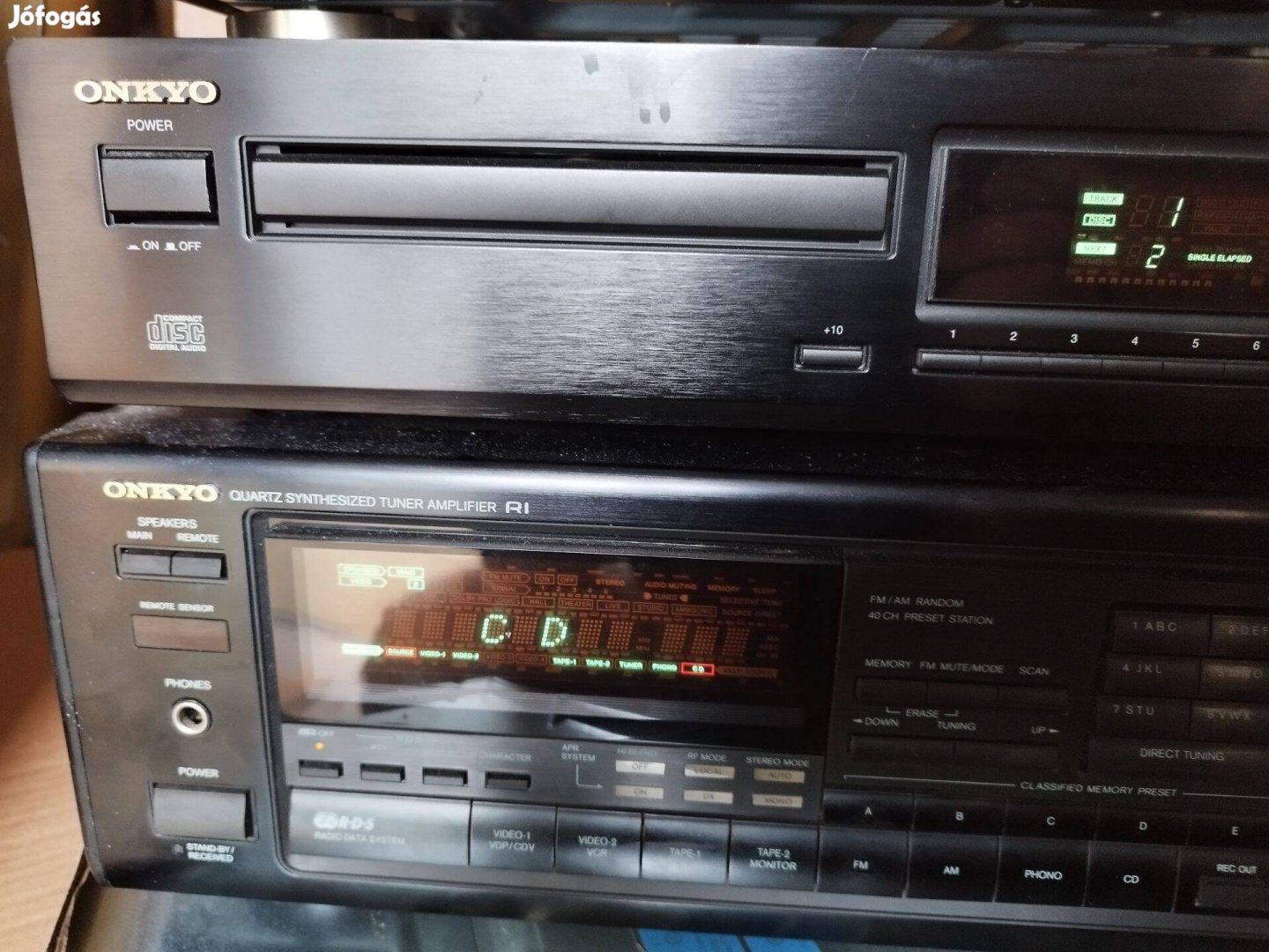 Onkyo TX-8510R sztereó erősítő és DX7211 cd lejátszó