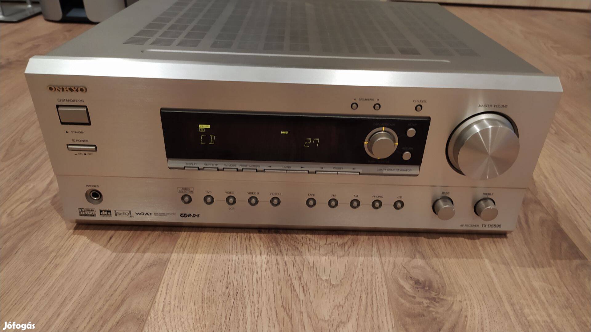 Onkyo TX-DS595 5.1 házimozi erősítő(DD, DTS optikai bemenettel)