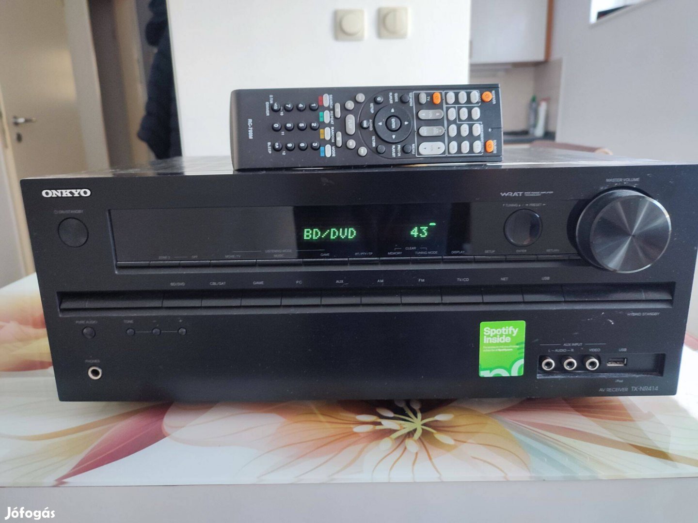 Onkyo TX NR414 házimozi erősítő tökéletesen működő