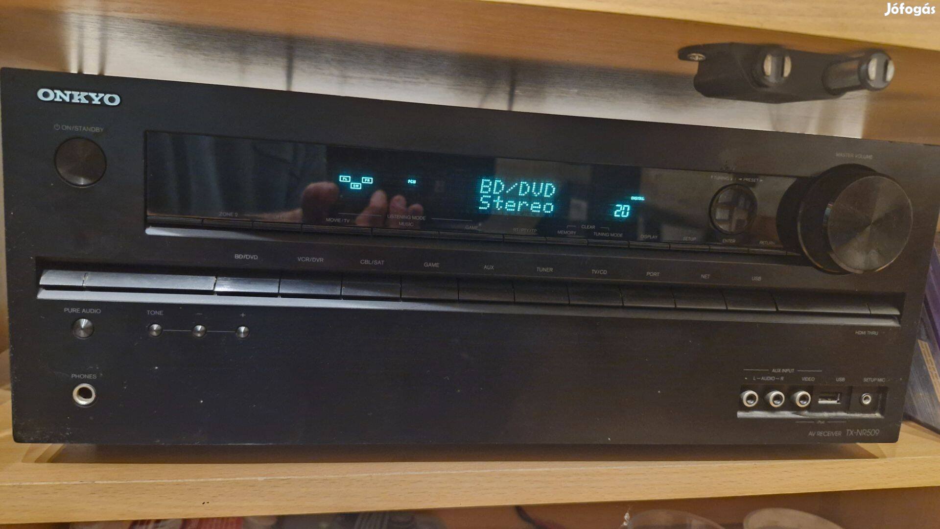 Onkyo TX-NR509 Fekete házimozi erősítő 5x80W