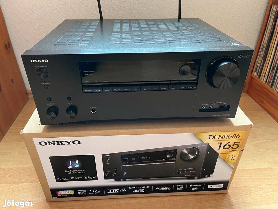 Onkyo TX-NR686 újszerű (7x165W,THX)