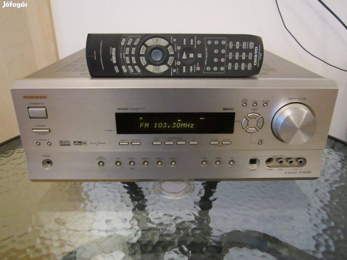Onkyo TX-SR600E 6.1 házimozi erősítő nagy vas gyári távval