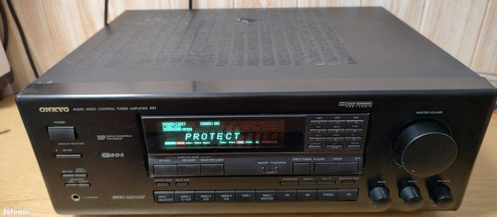 Onkyo TX-SV525R, hangfalakhoz való rádiós erősítő, hibás állapotban(1)