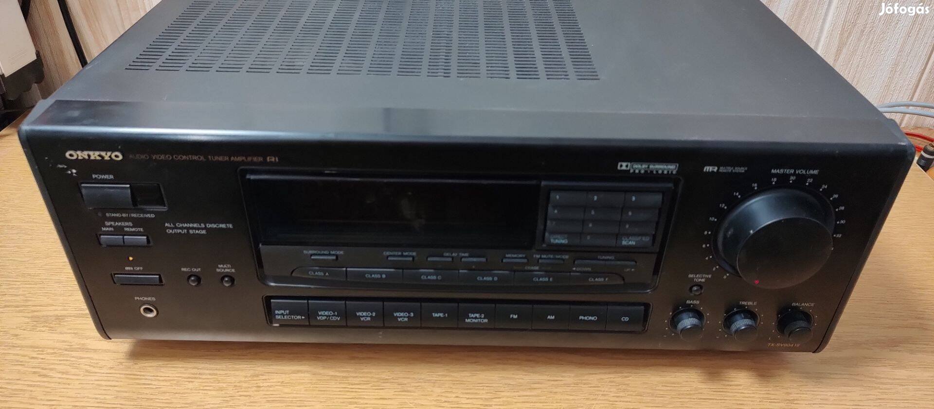 Onkyo TX-SV9041II, hangfalakhoz való rádiós erősítő, hibás állapotban