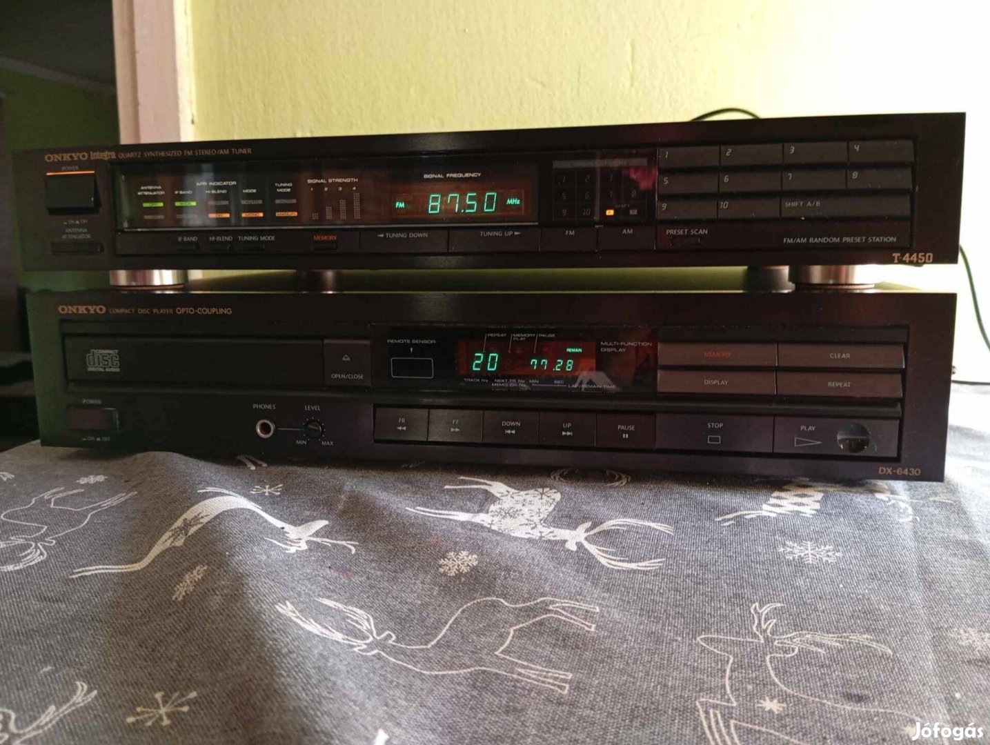 Onkyo dx-6430 Cd t-4450 Tuner Újszerű