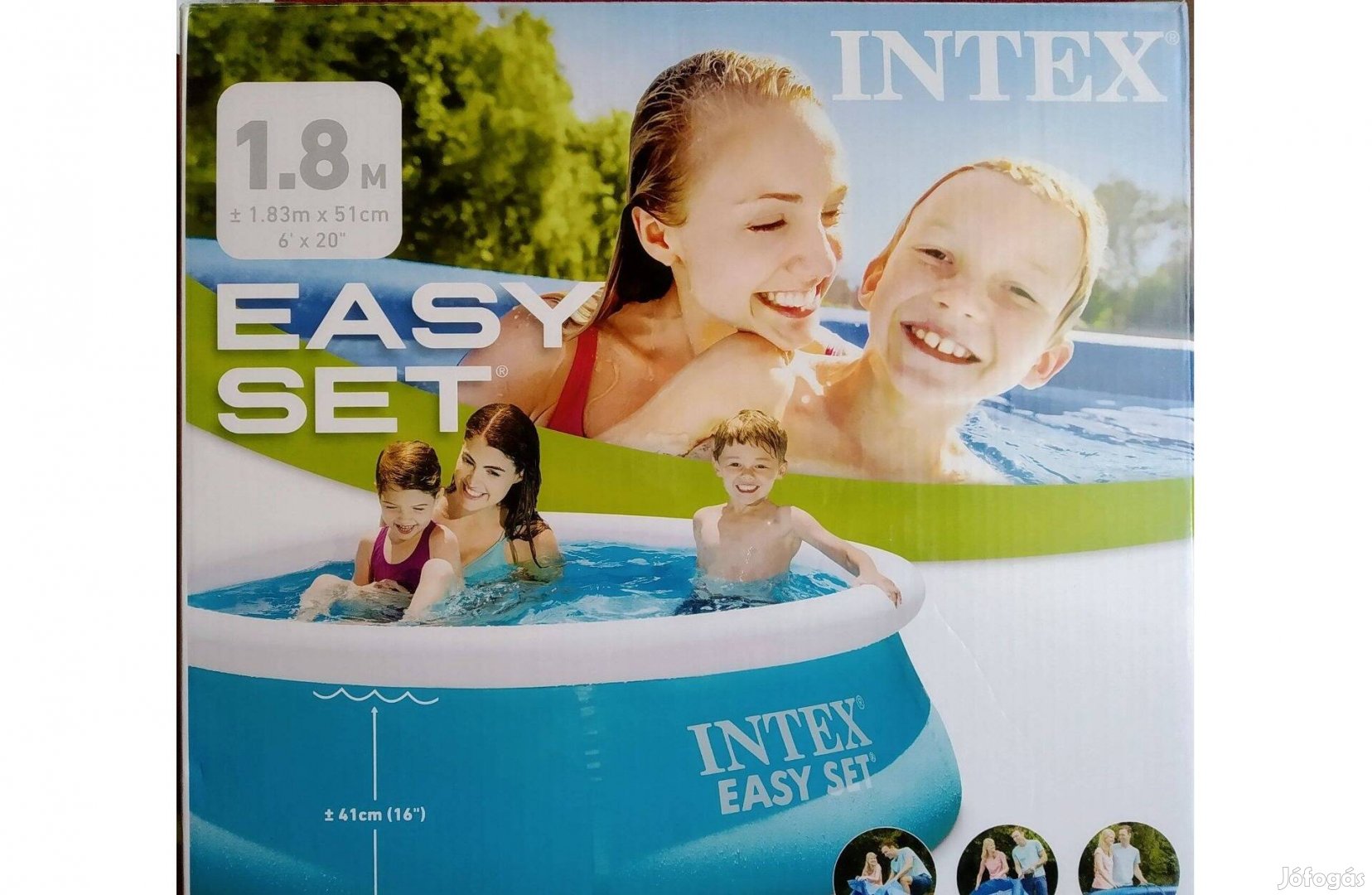 Önmegtartó Intex Medence Peremes Új 1,8 M