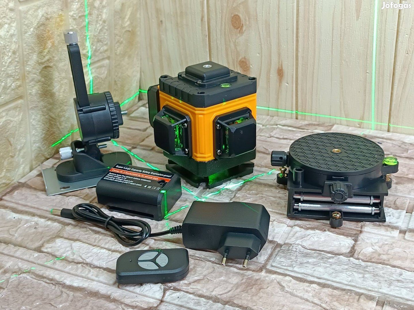 Önszintező, 16 vonalas Önműködő Zöld lézeres 4D lézer szint