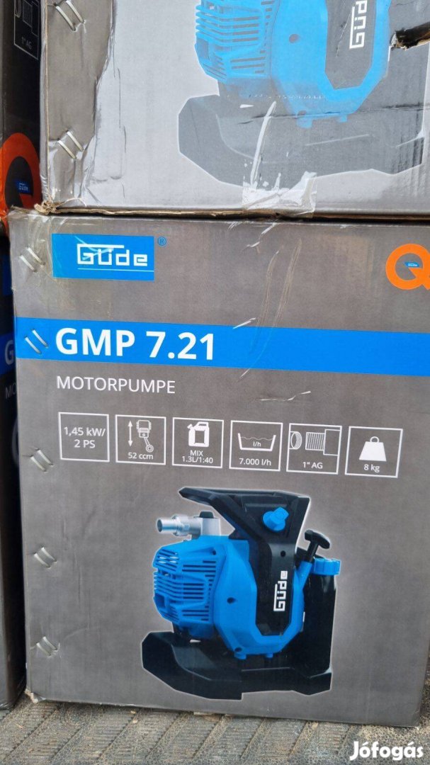 Öntött alumínium házas 2 ütemű motoros vízszivattyú, 1 colos szivattyú