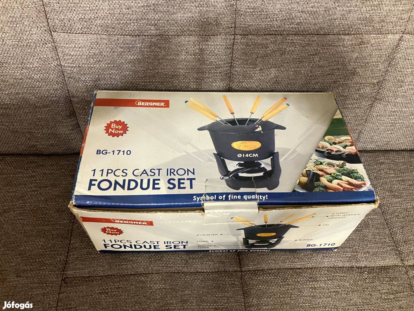 Öntöttvas fondue készlet