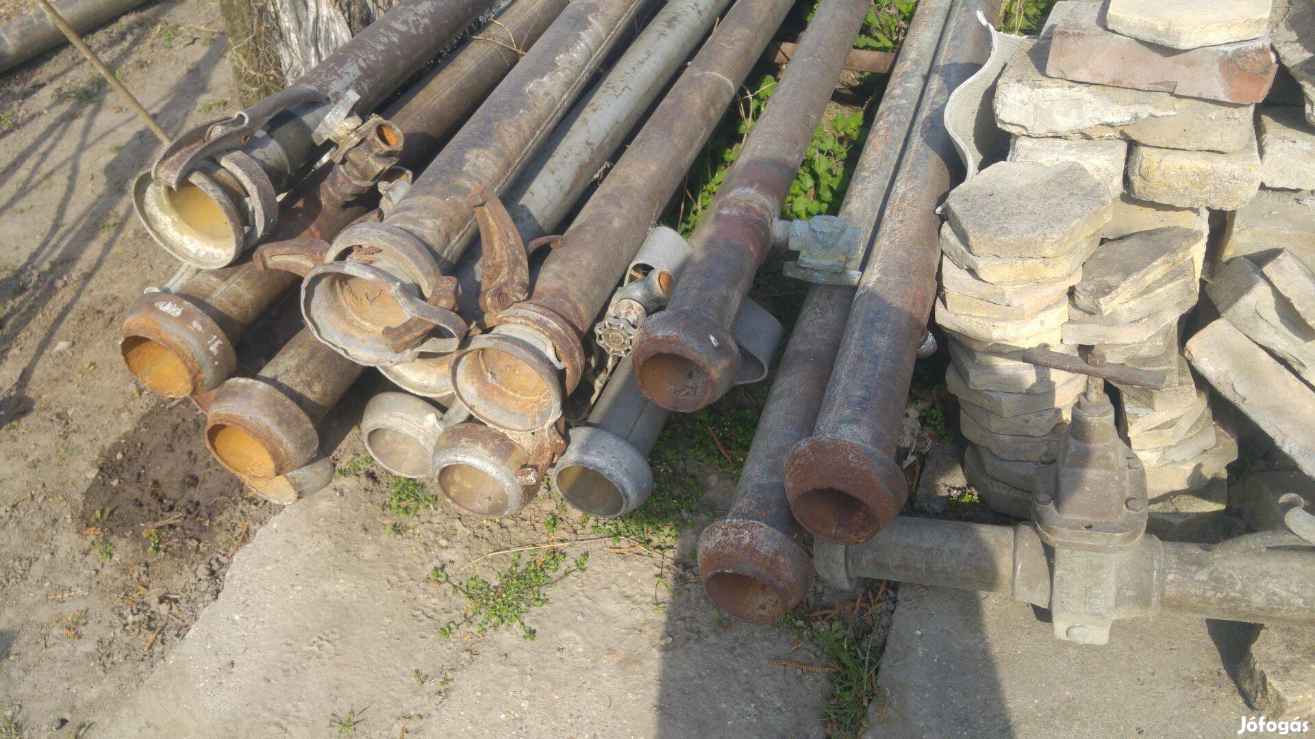 Öntöző berendezés, cső, szivattyú, szórófej