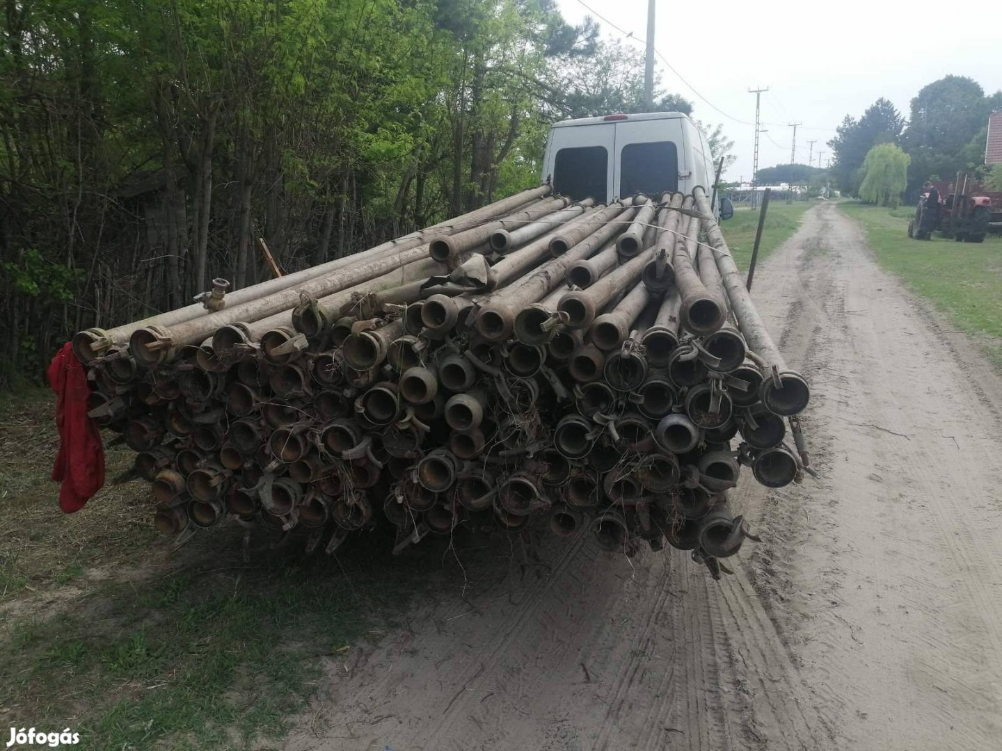 Öntöző cső traktor hajtású szivattyúhoz