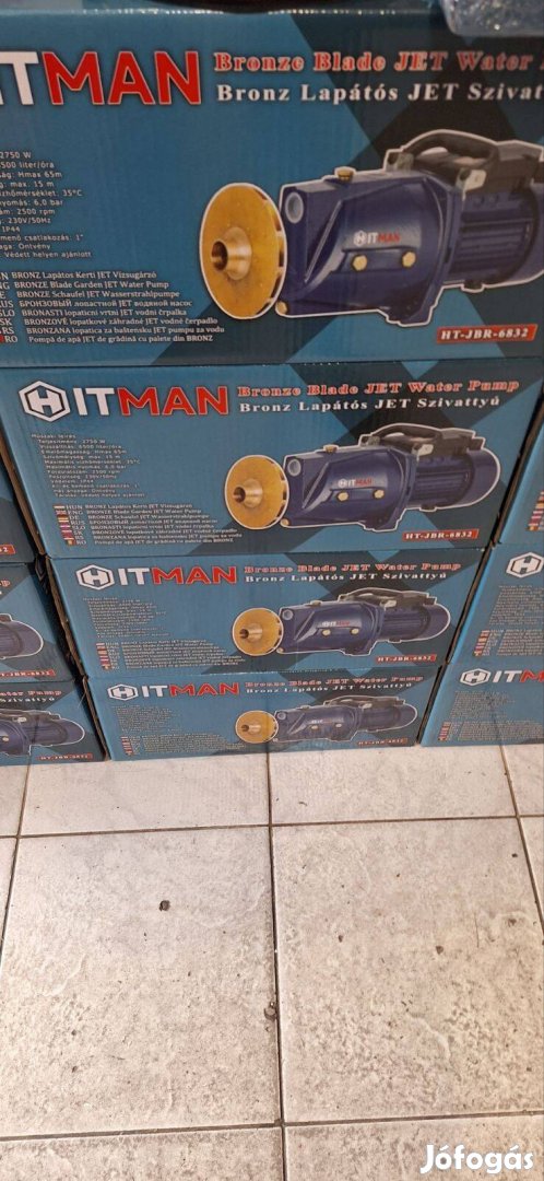 Öntvényházas kerti szivattyú bronz lapáttal 2750W