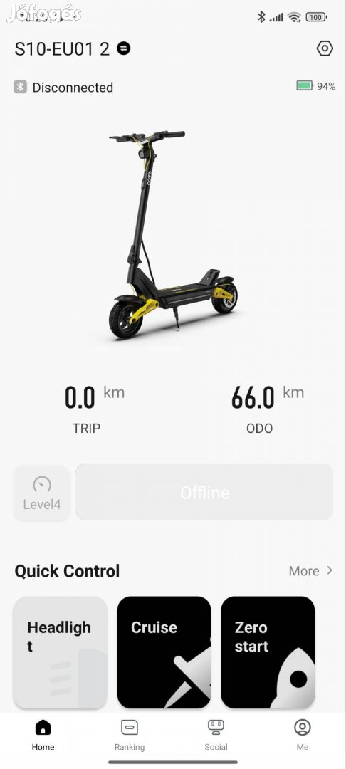 Ootd S10 elektromos roller eladó garanciával