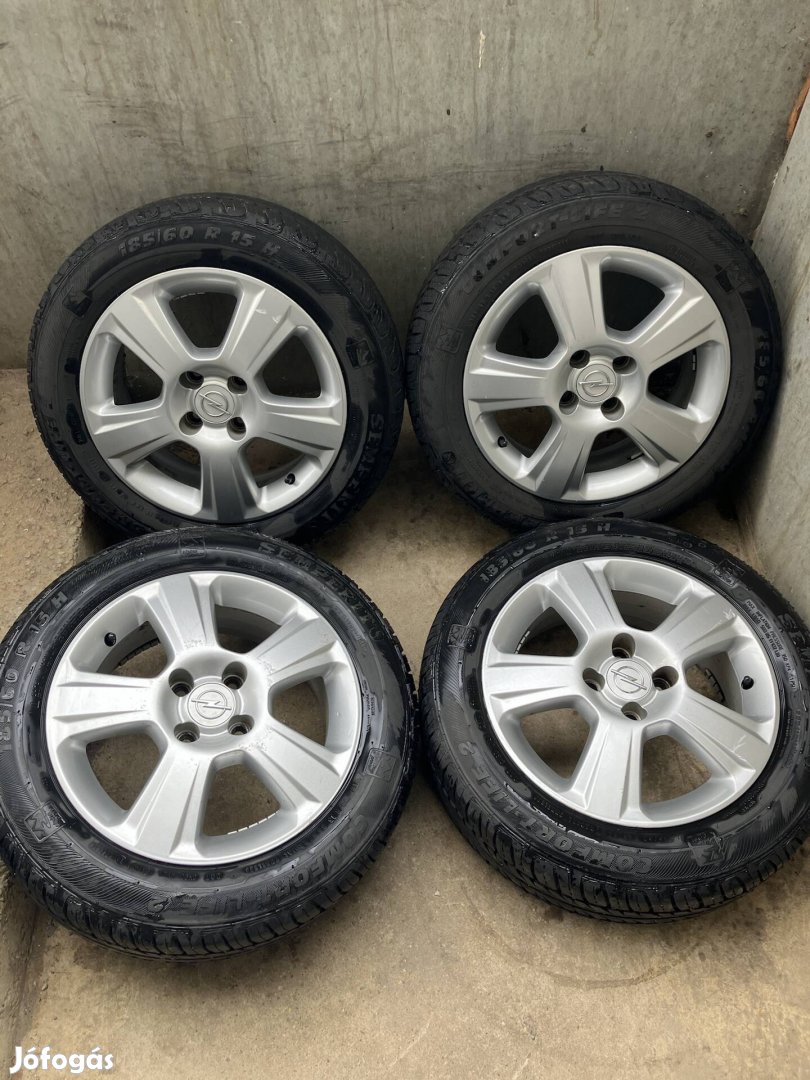 Opel 15 col 4x100 et43 gyári alufelni