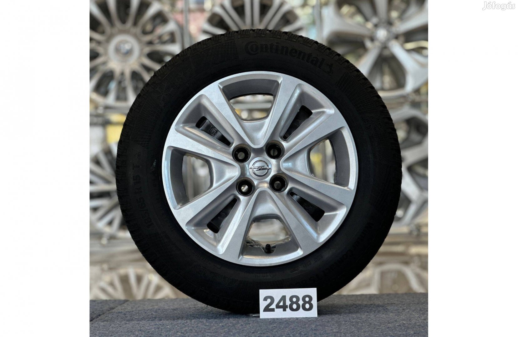 Opel 15 új lemezfelni, 4x100, 185/65 téli gumi, Corsa D (2488)