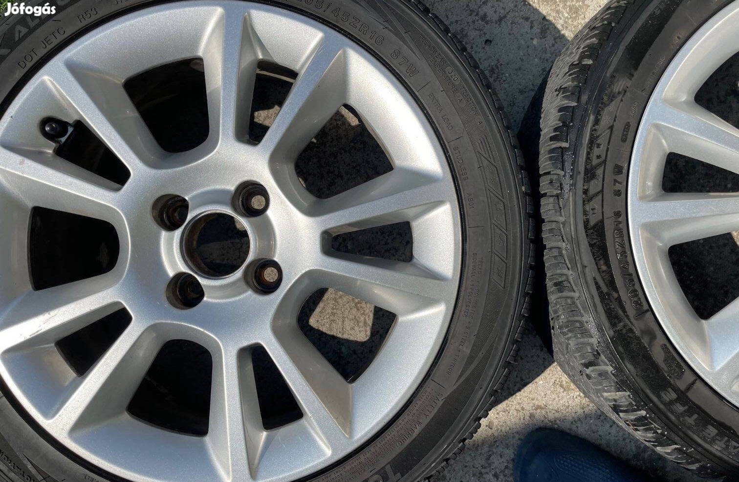 Opel 16" gyári alufelnik 4x100 osztóra, szép, de csak kettő van!!!