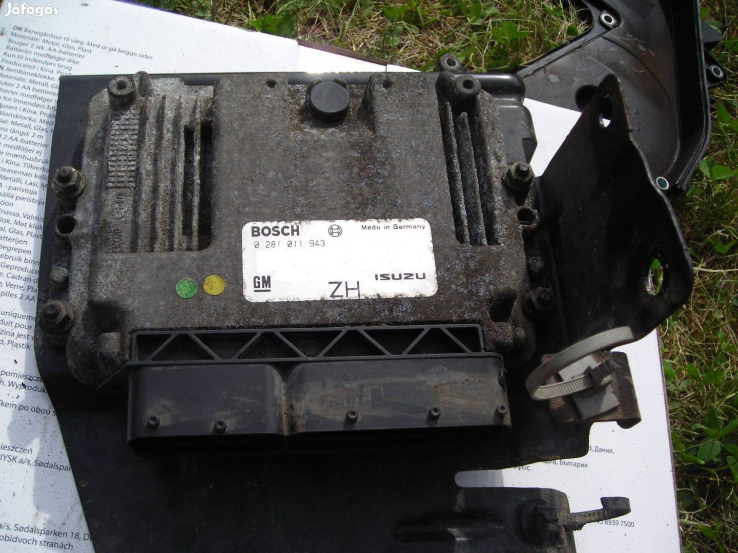 Opel 1.7 CDTi Motorvezérlő komputer 0 281 011 943 Isuzu ( Bosch)