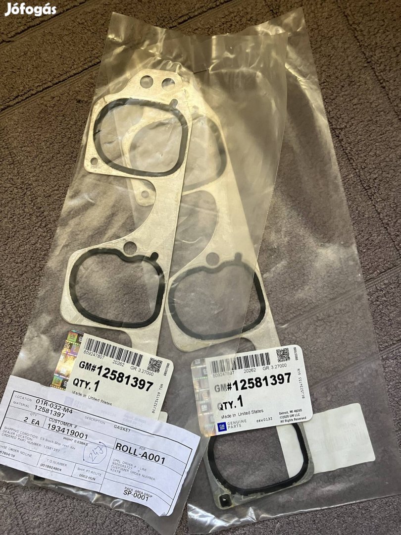 Opel 2.8 v6 turbó tömítés