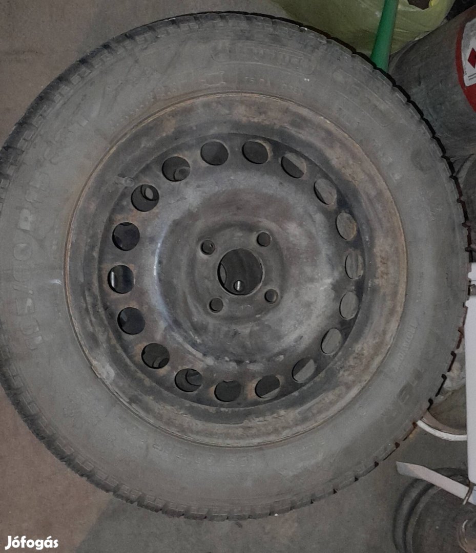 Opel 4x100 lemezfelni téligumival