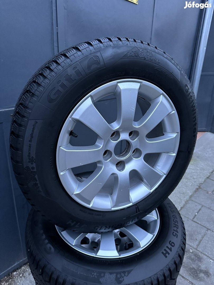 Opel 5*110 195/65r15 Borbet felni újszerű téli gumival!! 2019-es!