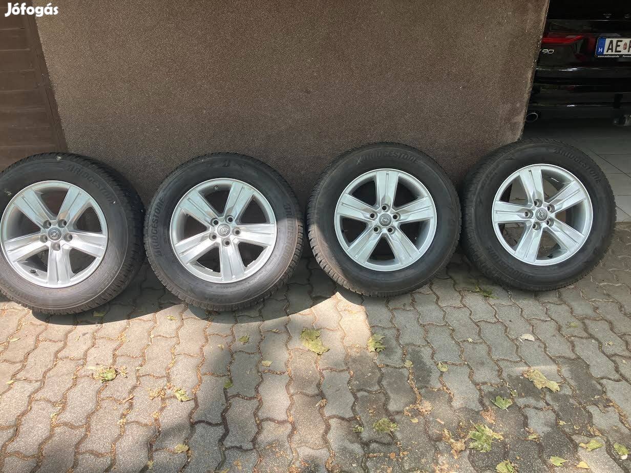 Opel 5x105 mm 16-os alufelni Tpms szenzorral, gumival, Mokkára