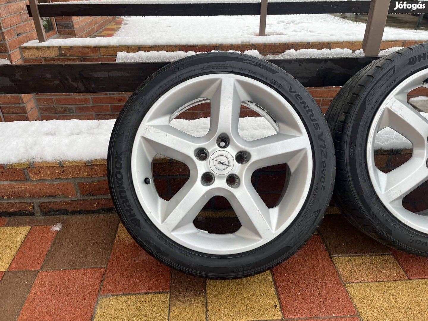 Opel 5x110 R17 gyári alufelni szett nyárigumikkal!