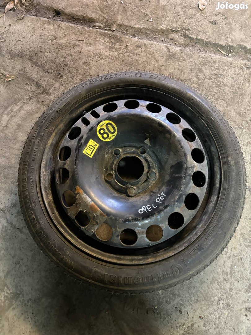 Opel 5x110 '16 felni pótkerék mankókerék 