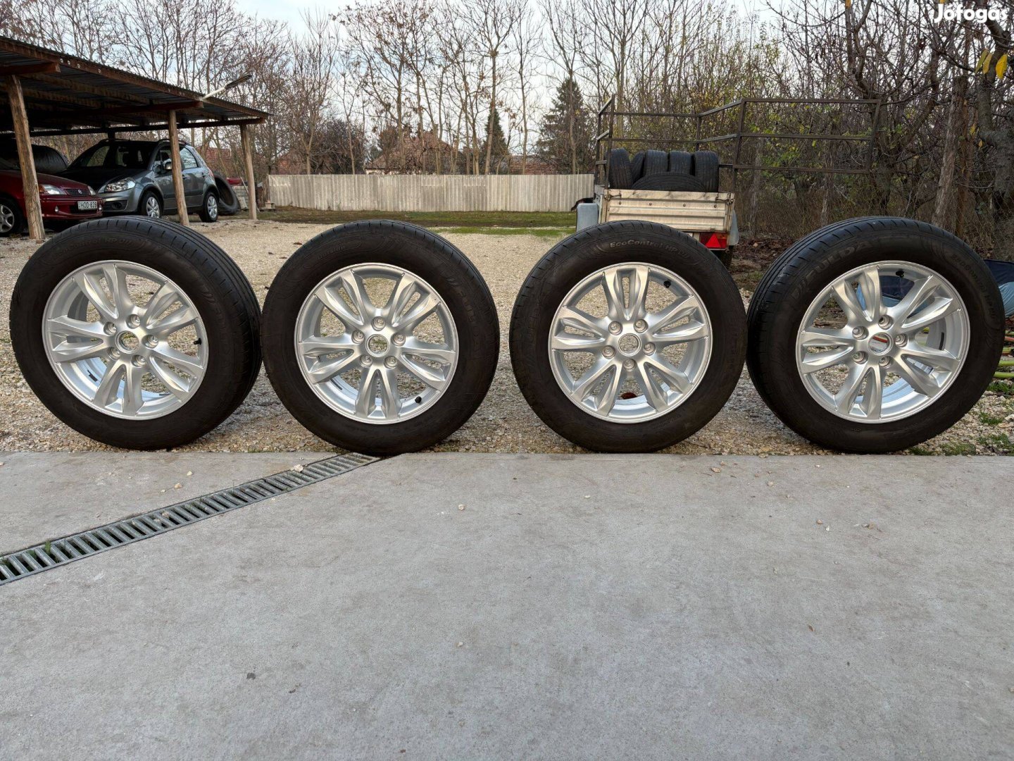 Opel 5x115 16" alufelnik újszerű nyári gumikkal olcsón