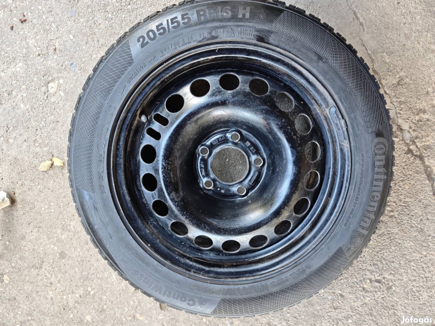 Opel 5x115 lemezfelni téligumival eladó