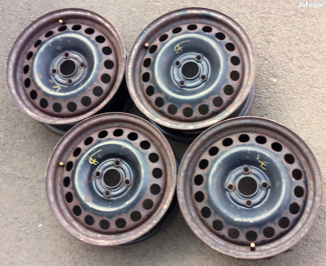 Opel 6x15, 4x100 acélfelni 4 db