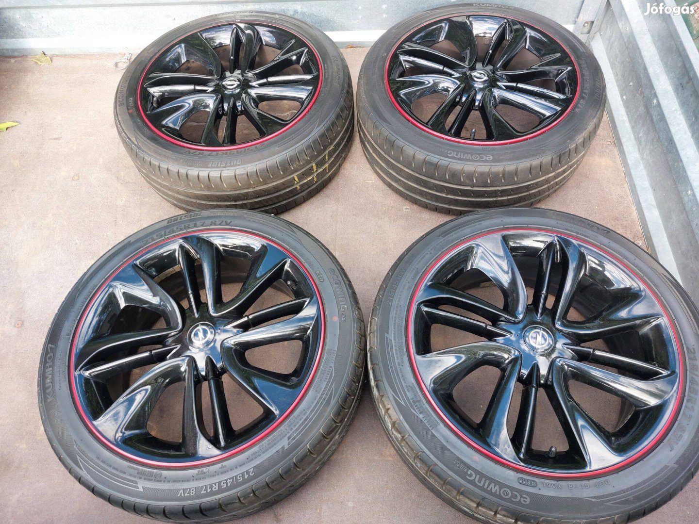 Opel ADAM 4/100 mm 4db gumival szerelt alufelni eladó
