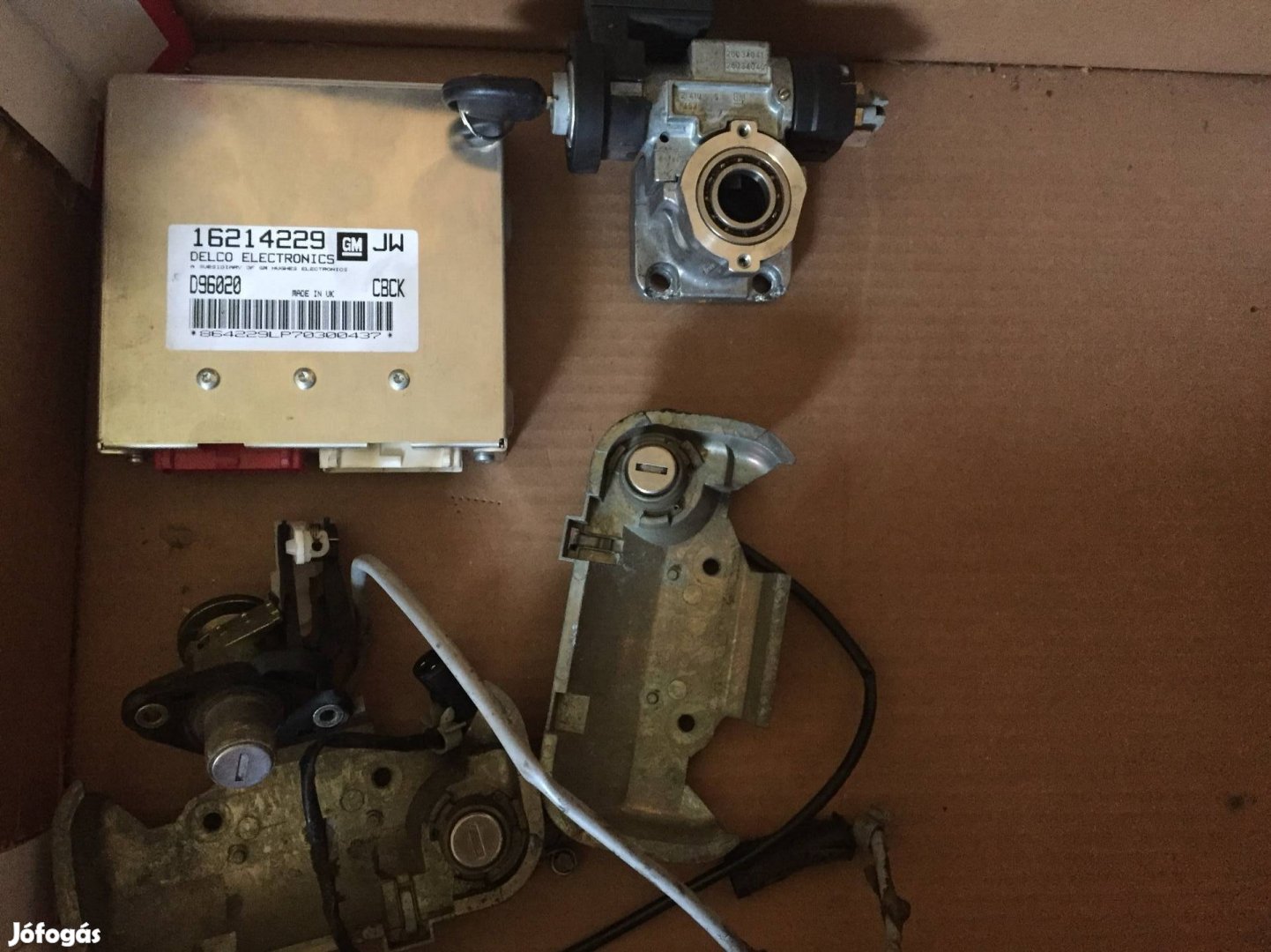 Opel Astra F gyári immobiliser zárszett motorvezérlő gyújtáskapcsoló