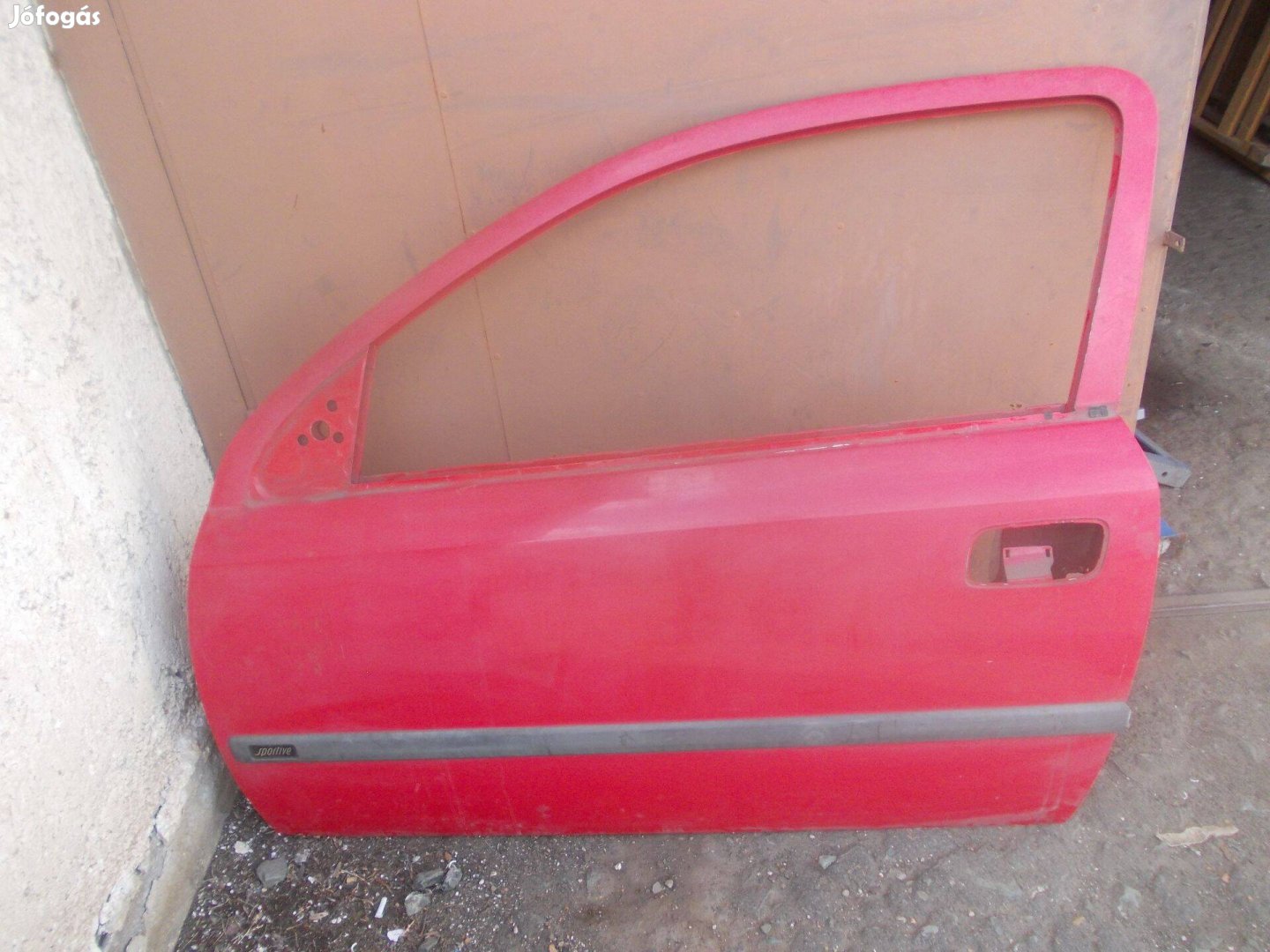 Opel Astra G 3 ajtós bal piros ajtó 1998-2007