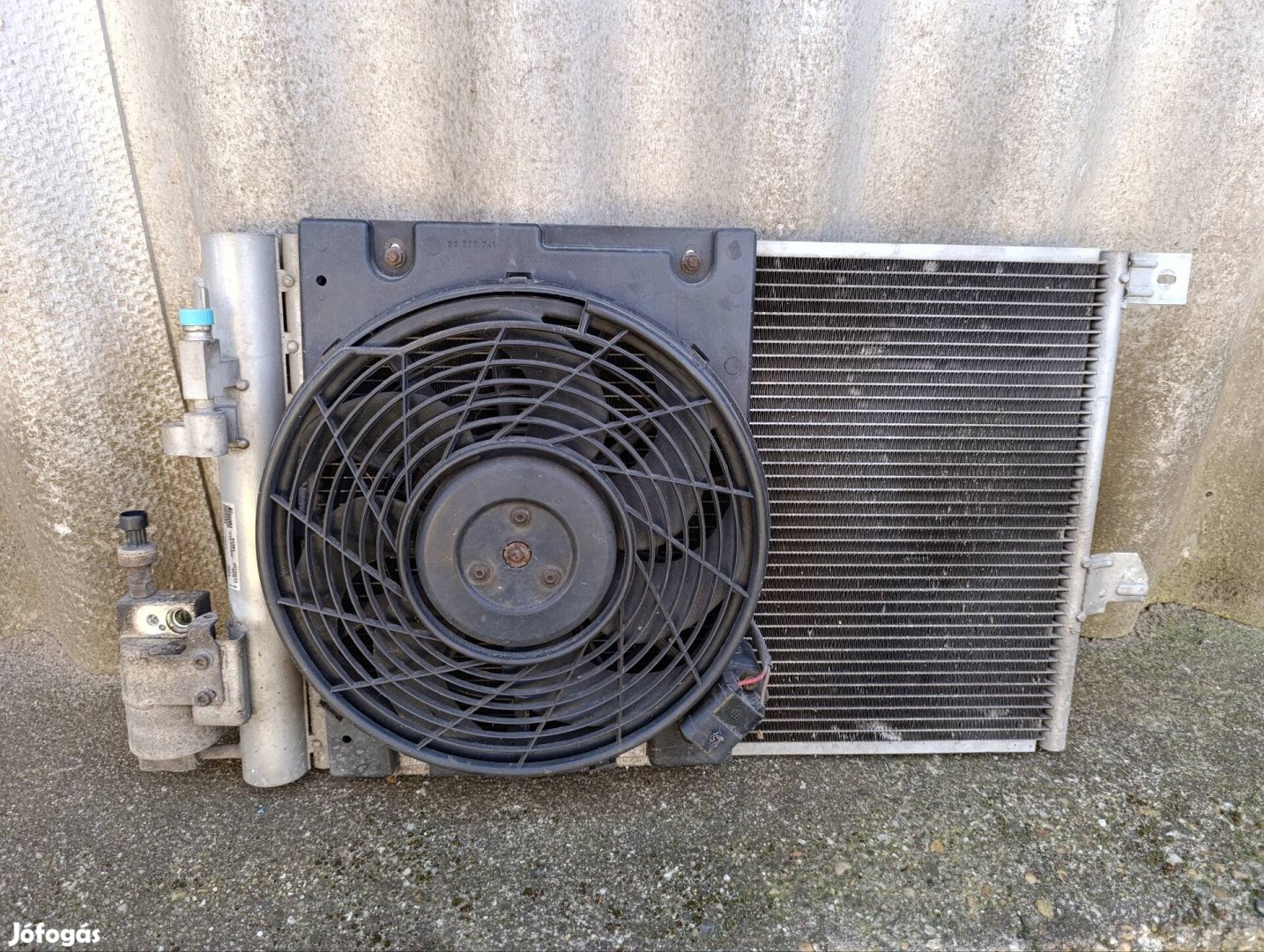 Opel Astra G Zafira A klíma hűtő kompletten ventilátorral