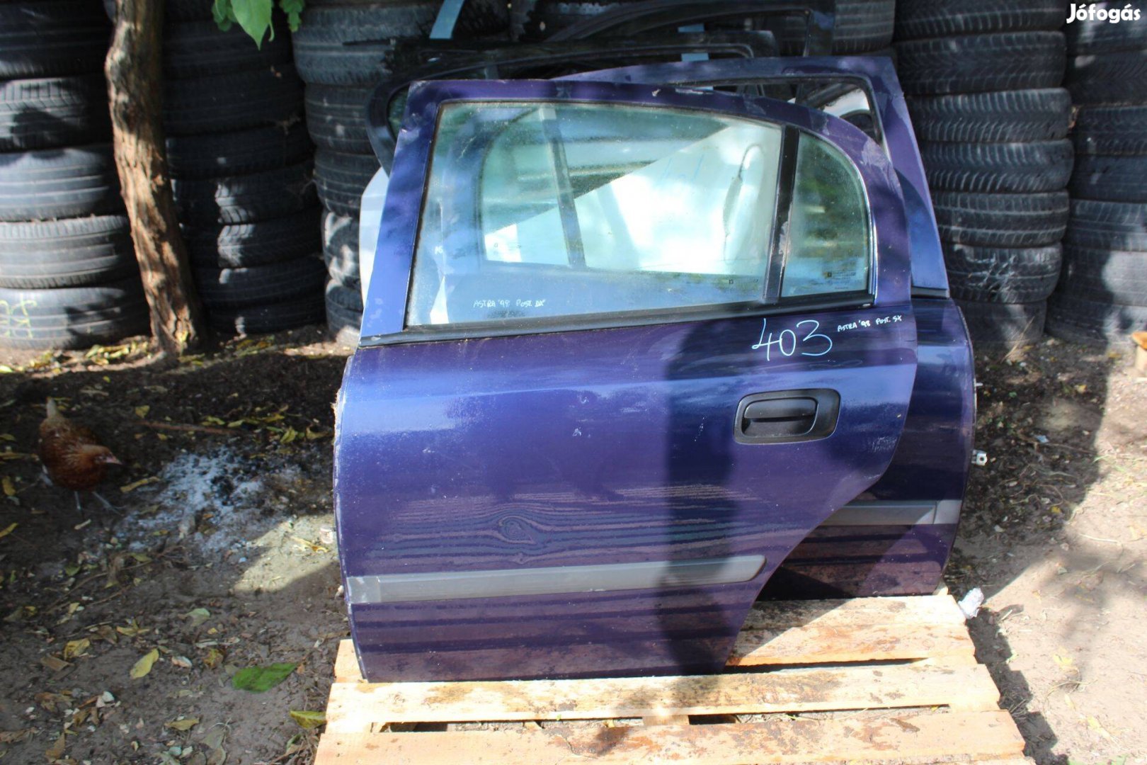 Opel Astra G bal hátsó ajtó komplett(403)