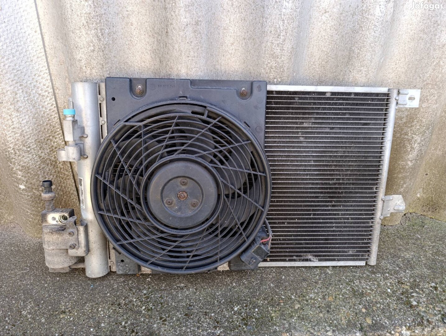 Opel Astra G klíma hűtő radiátor ventillátorral