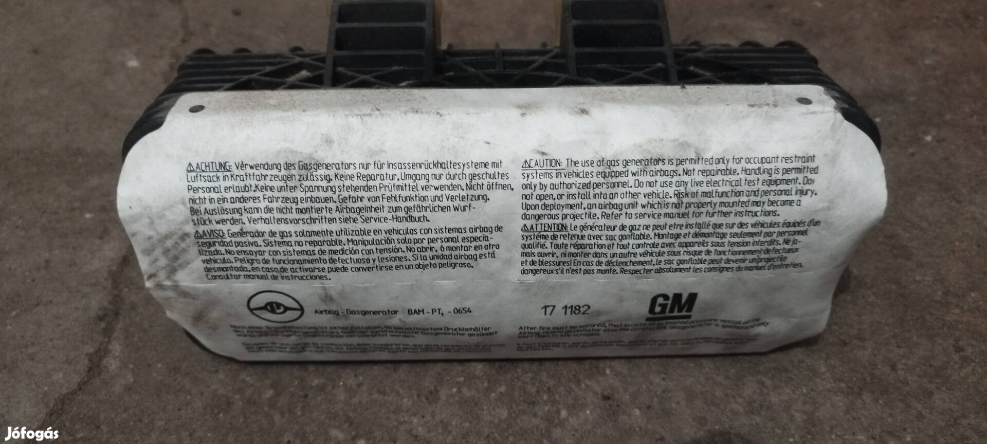 Opel Astra G utasoldali légzsák