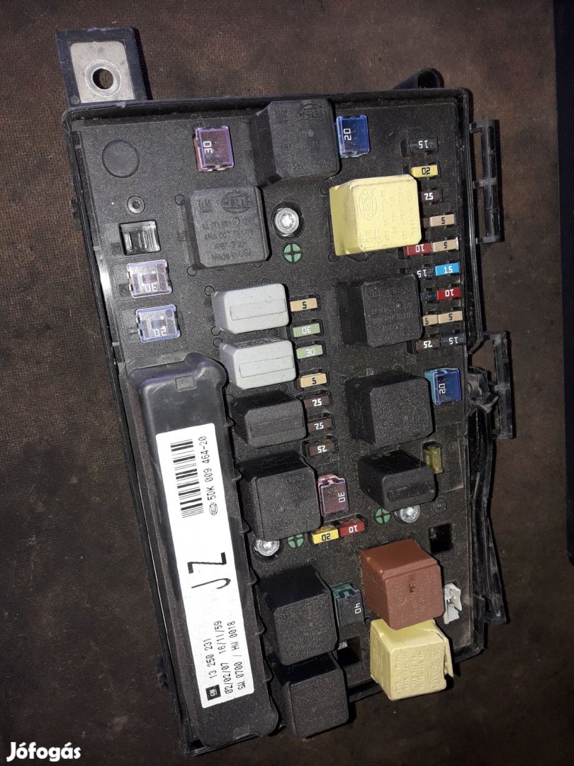 Opel Astra H Biztosítéktábla Relé Tábla