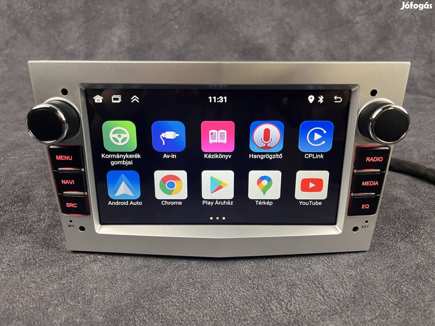 Opel Astra H Ezüst Android Navigációs multimédia Carplay 