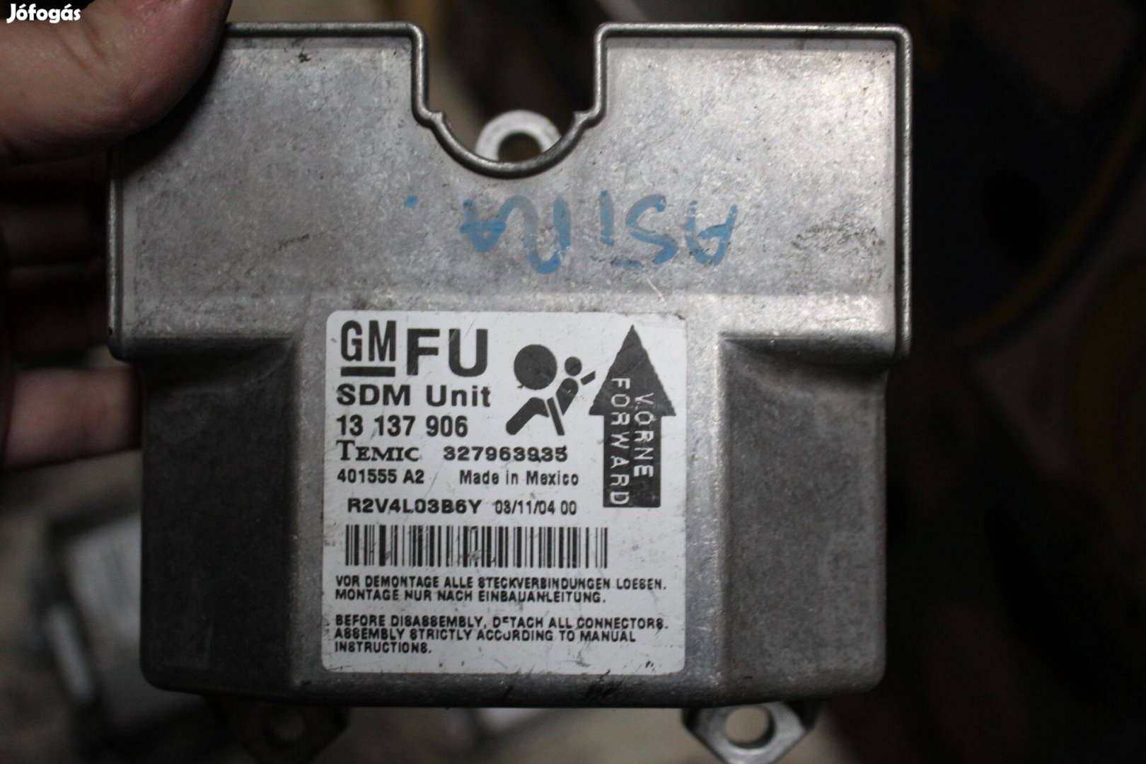 Opel Astra H légzsák vezérlő elektronika 13137906FU