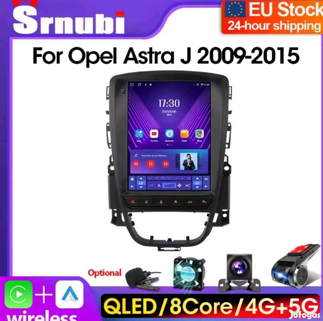 Opel Astra J Android 8+128gb tolató kamerával garanciáserával