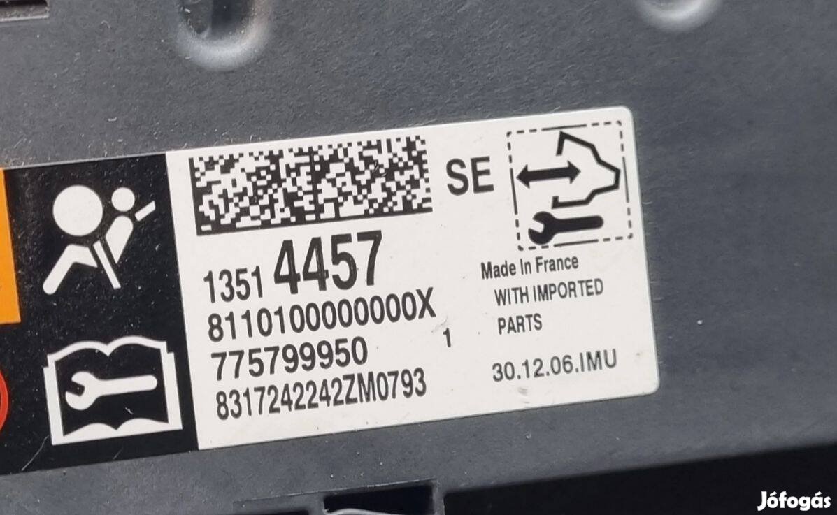 Opel Astra K Légzsákvezérlő elektronika 13514457